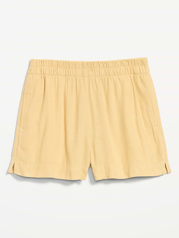 Old Navy High-Waisted Beach Linen Pull-On Shorts — photo 10