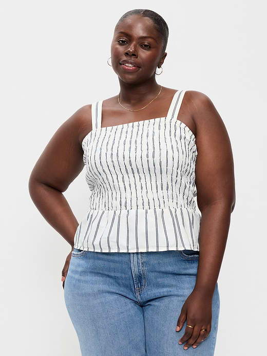 Old Navy Smocked Peplum Tank Top — photo 8