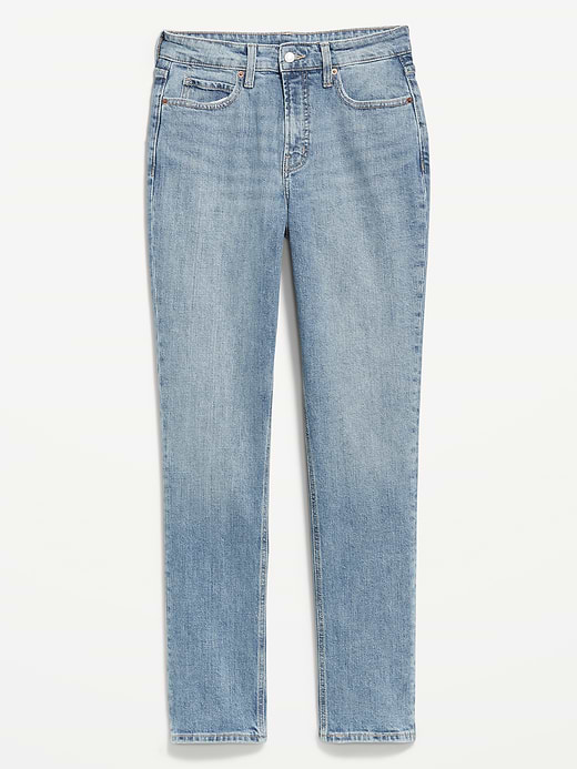 Old Navy Curvy Extra High-Waisted Straight Jeans — photo 9