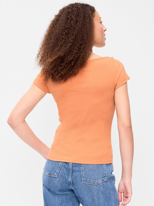 Old Navy Snug Boatneck T-Shirt — photo 3