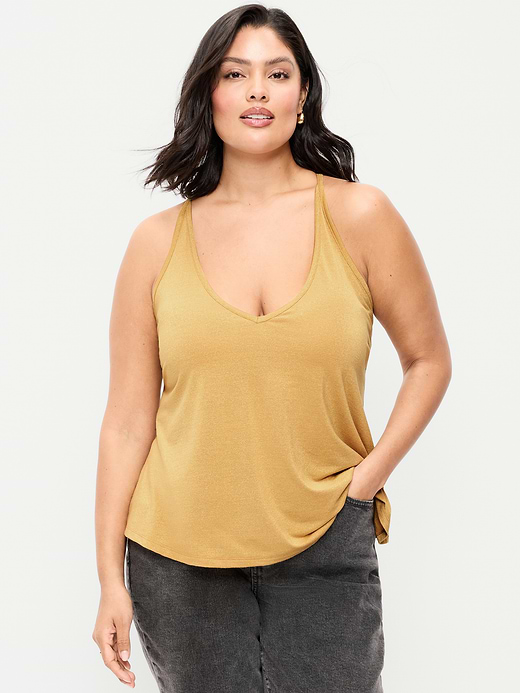 Old Navy Strappy-Back Shimmer Swing Tank Top — photo 9