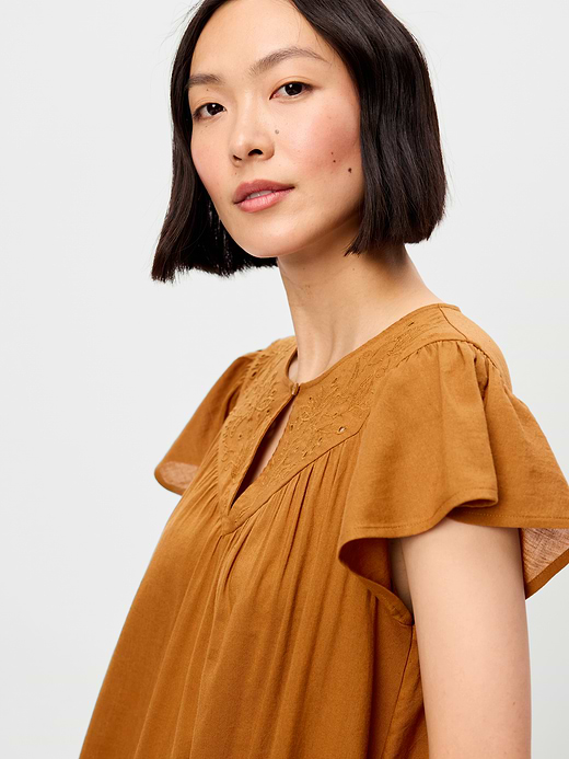 Old Navy Flutter-Sleeve Mini Swing Dress — photo 4