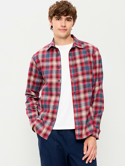 Old Navy Relaxed Long-Sleeve Flannel Pocket Shirt — photo 1