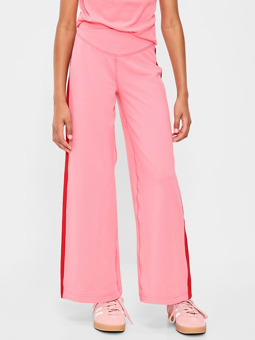Old Navy High-Waisted PowerChill Crossover Wide-Leg Pants for Girls — photo 1