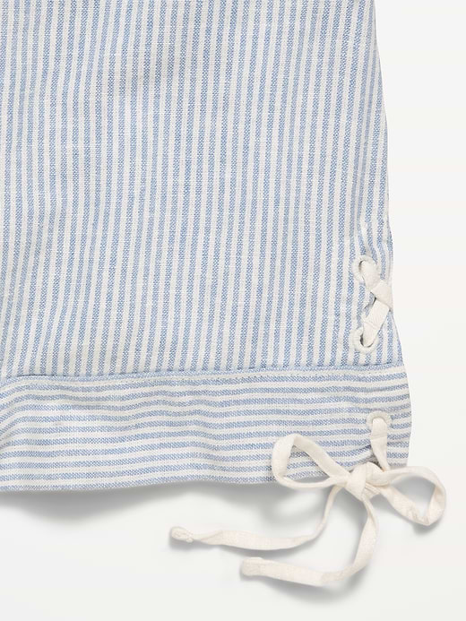 Old Navy Sleeveless Lace-Trim Chambray Top for Girls — photo 5