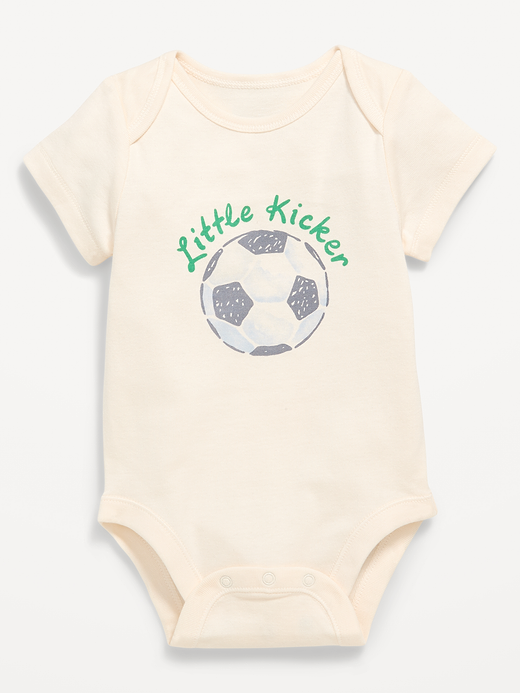 Old Navy Unisex Short-Sleeve Logo-Graphic Bodysuit for Baby — photo 1