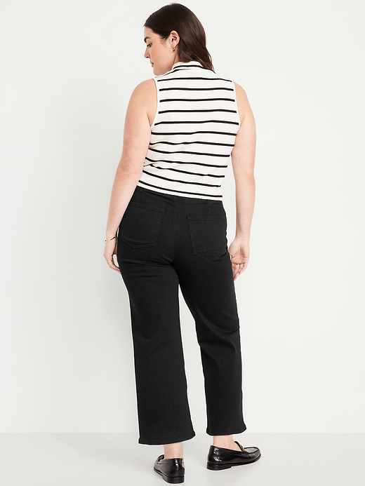 Old Navy High-Waisted Weekender Pull-On Crop Wide-Leg Jeans — photo 6