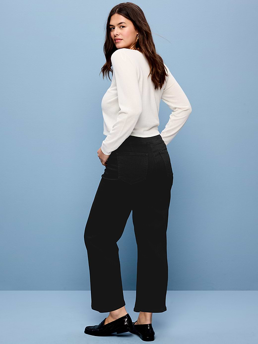 Old Navy High-Waisted Weekender Pull-On Crop Wide-Leg Jeans — photo 8