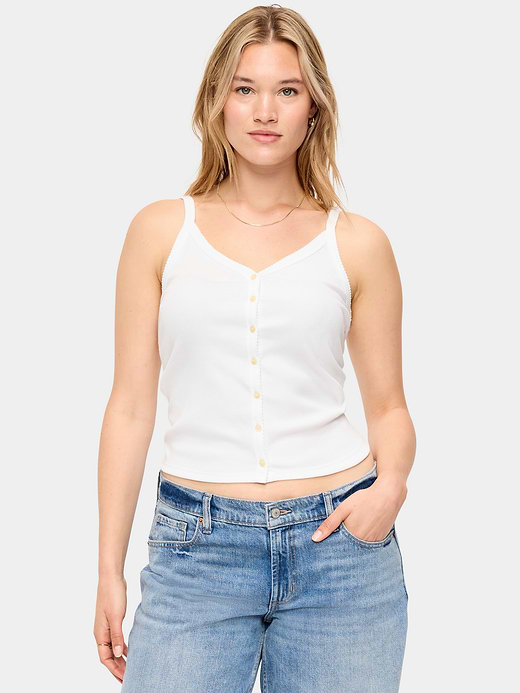 Old Navy Button-Front Cami Tank Top — photo 6