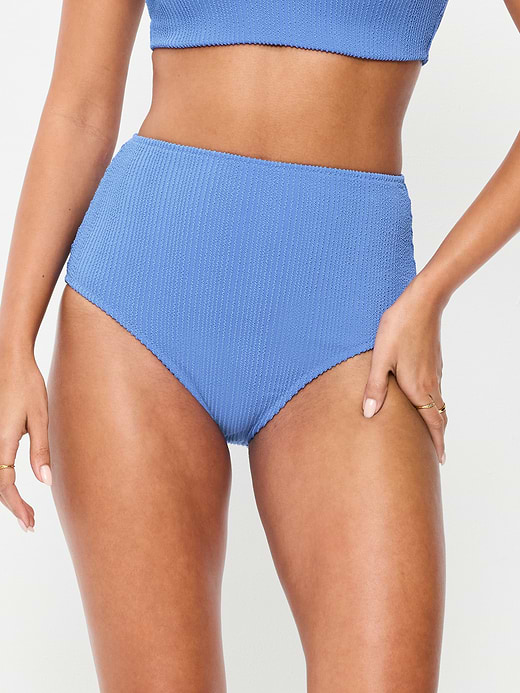 Old Navy High-Waisted Ribbed Bikini Swim Bottoms
