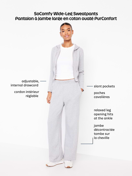Old Navy High-Waisted SoComfy Wide-Leg Sweatpants — photo 7