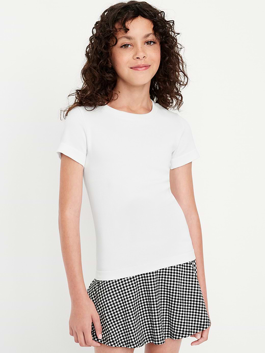Old Navy Fitted Seamless Ribbed Performance Top for Girls — photo 1