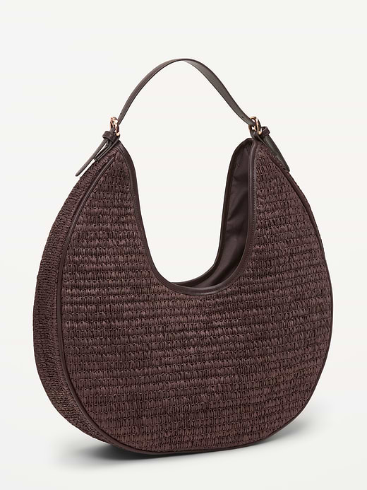 Old Navy Oversized Raffia Hobo Bag — photo 1