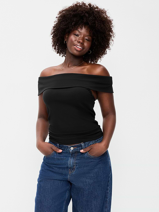 Old Navy Off-The-Shoulder Fitted Top — photo 6