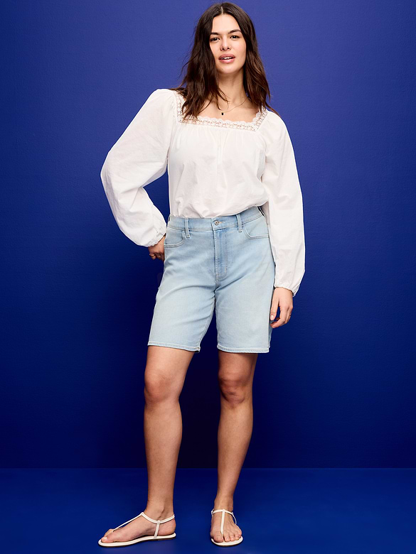 Old Navy High-Waisted Wow Jean Shorts -- 9-inch inseam — photo 7