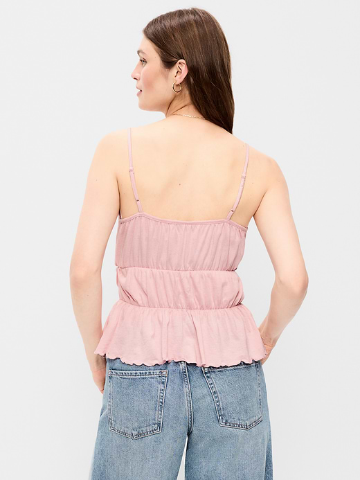Old Navy Lace-Trim Smocked-Waist Tank Top — photo 3