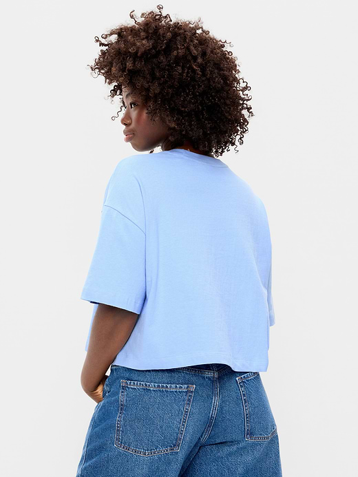 Old Navy Vintage Crew-Neck Oversized Crop Graphic T-Shirt — photo 8
