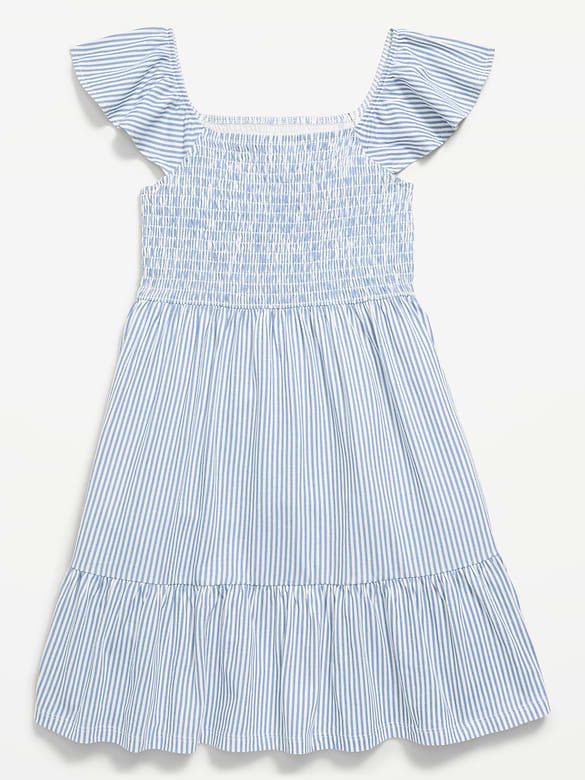 Old Navy Printed Smocked Fit and Flare Dress for Girls — photo 4