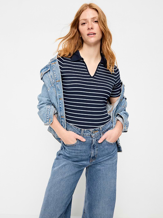 Old Navy Keyhole Polo Top — photo 4
