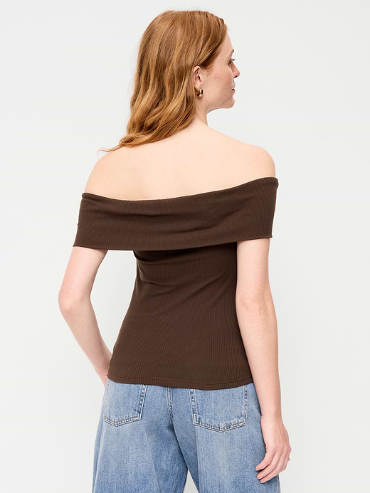 Old Navy Off-The-Shoulder Fitted Top — photo 3