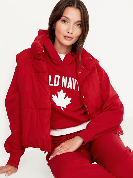 Old Navy Oversized Canada Logo-Graphic Hoodie — photo 4