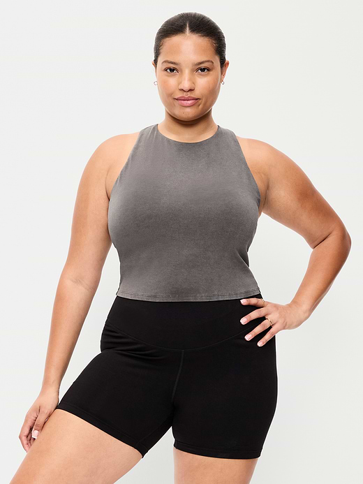 Old Navy Light Support PowerChill High-Neck Racerback Sports Bra — photo 8