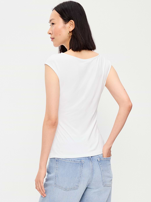Old Navy Gathered-Shoulder Rosette Top — photo 3