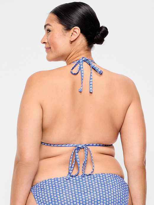 Old Navy Pique Triangle String Bikini Swim Top — photo 9