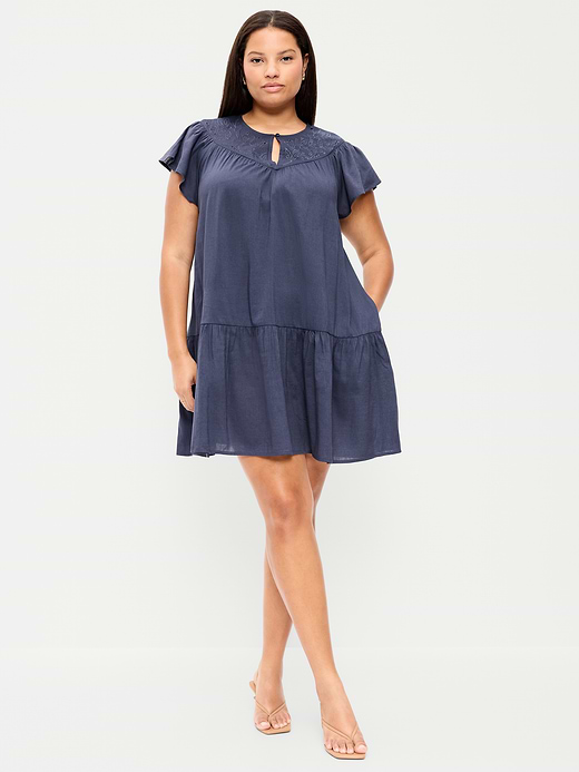 Old Navy Flutter-Sleeve Mini Swing Dress — photo 9