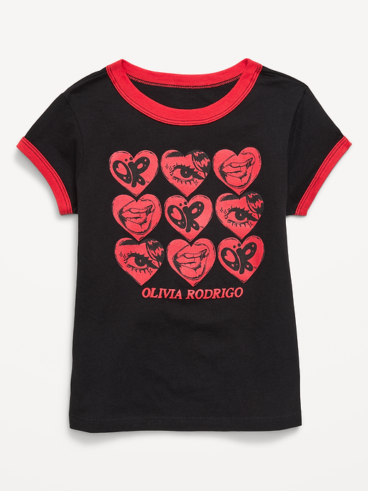 Old Navy Olivia Rodrigo™ Fitted Ribbed Ringer Graphic T-Shirt for Girls