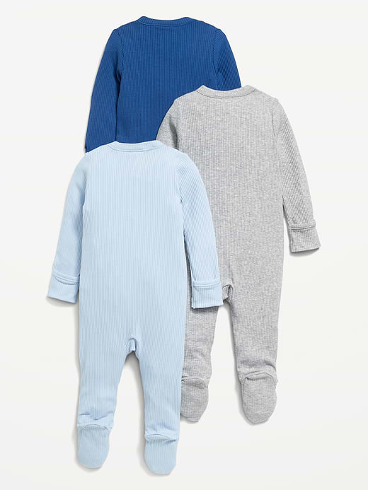 Old Navy 2-Way-Zip Sleep & Play Footed One-Piece 3-Pack for Baby — photo 3