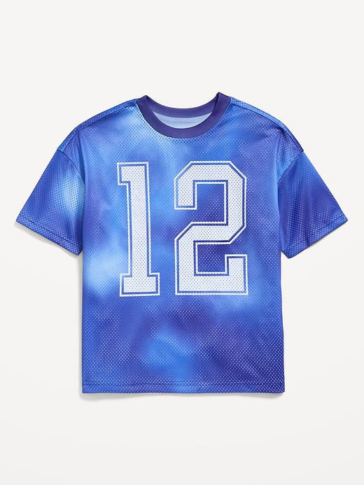 Old Navy Oversized Mesh Graphic Basketball T-Shirt for Boys — photo 3