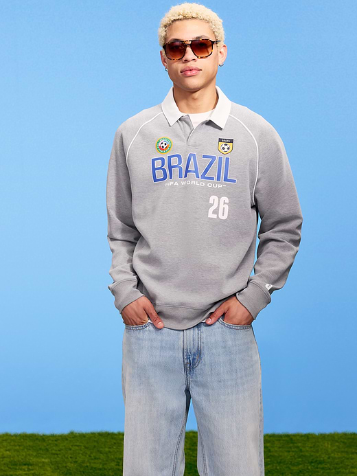Old Navy FIFA World Cup 26™ Argentina Dynamic Fleece Collared Graphic Sweatshirt for Men