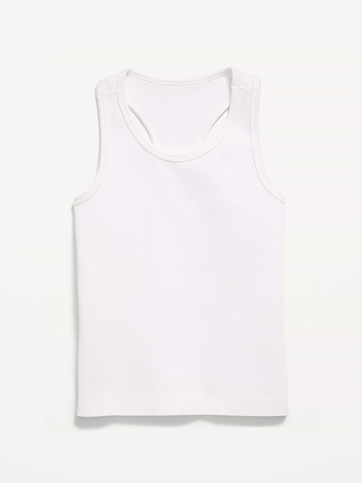 Old Navy Fitted Seamless Ribbed Racerback Performance Top for Girls — photo 4