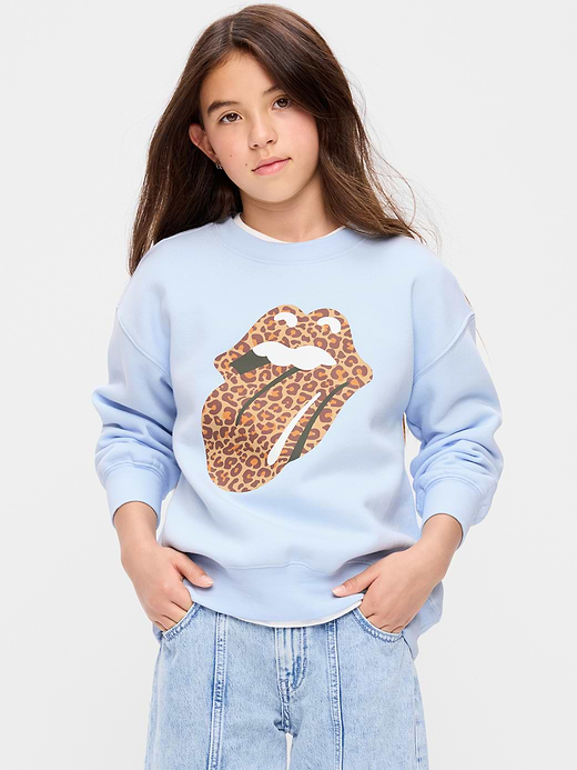 Old Navy The Rolling Stones™ Oversized Graphic Tunic Sweatshirt for Girls — photo 1