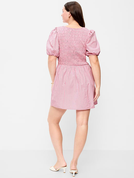 Old Navy Smocked Puff-Sleeve Flare Mini Dress — photo 9