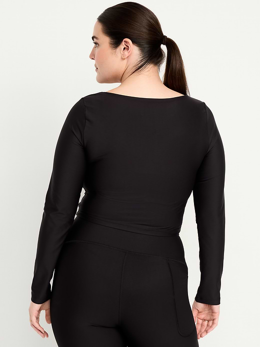 Old Navy PowerSoft Long-Sleeve Cut-Out Top — photo 7