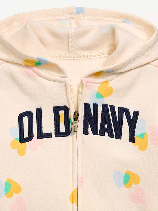 Old Navy Logo-Graphic Zip Hoodie for Toddler Girls — photo 4