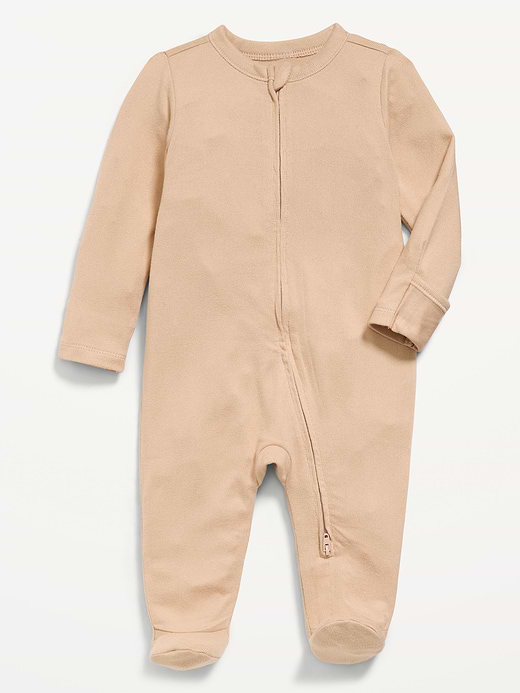 Old Navy SoftMode 2-Way-Zip Sleep & Play Footed One-Piece for Baby — photo 1