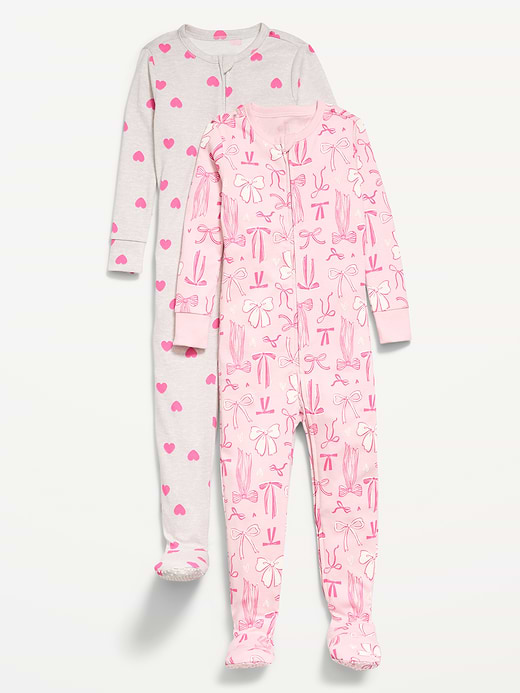 Old Navy Snug-Fit 2-Way-Zip Pajama One-Piece 2-Pack for Toddler & Baby — photo 1