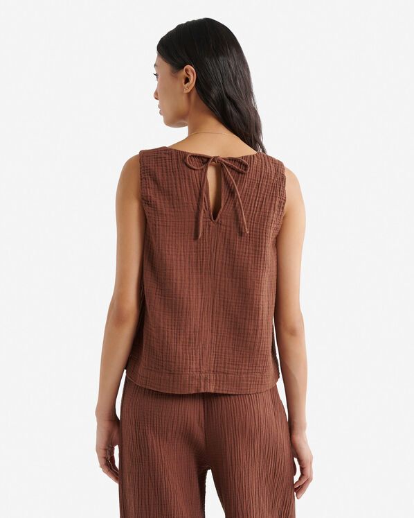Roots Isla Cotton Gauze Gathered Tank — photo 4