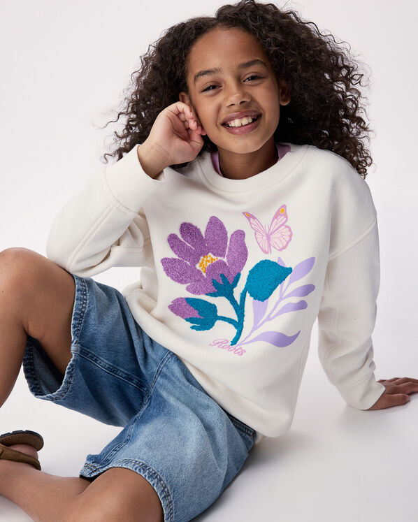 Roots Kids Skyline Relaxed Crew Sweatshirt — photo 11