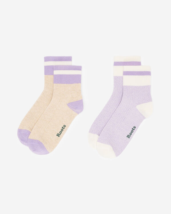 Roots Adult Cotton Cabin Ankle Sock 2 Pack — photo 1