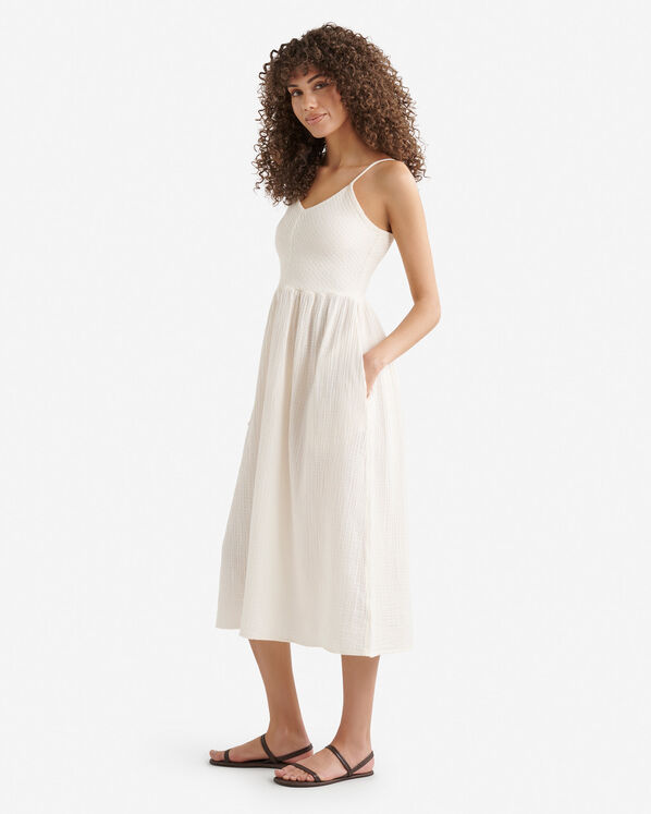 Roots Isla Cotton Gauze Smocked Dress — photo 3