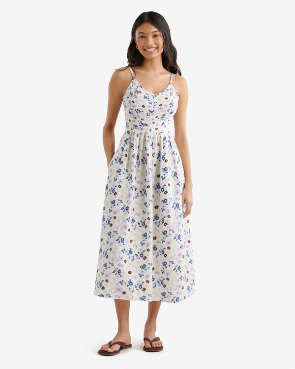 Roots Isla Cotton Gauze Smocked Dress — photo 1