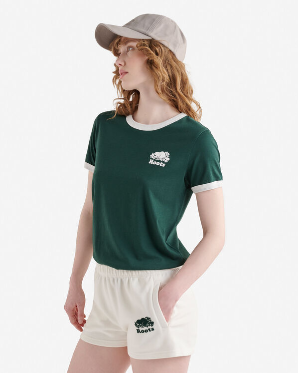 Roots Womens Organic Cooper Ringer T-Shirt — photo 3