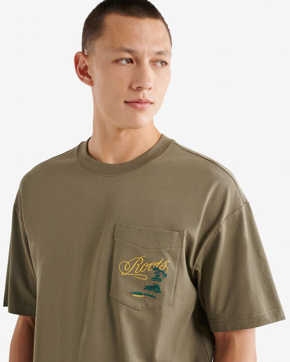 Roots Mens Pocket Trail Relaxed T- Shirt — photo 5