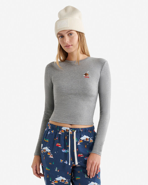 Roots Womens Holiday Fitted Long Sleeve Top — photo 1