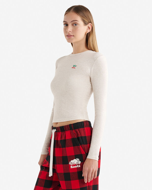 Roots Womens Holiday Fitted Long Sleeve Top — photo 3