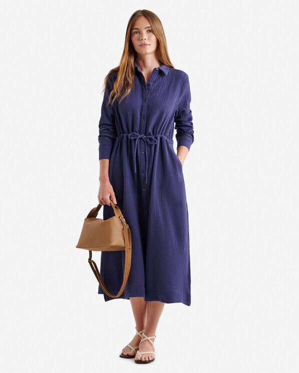 Roots Isla Cotton Gauze Shirt Dress — photo 1